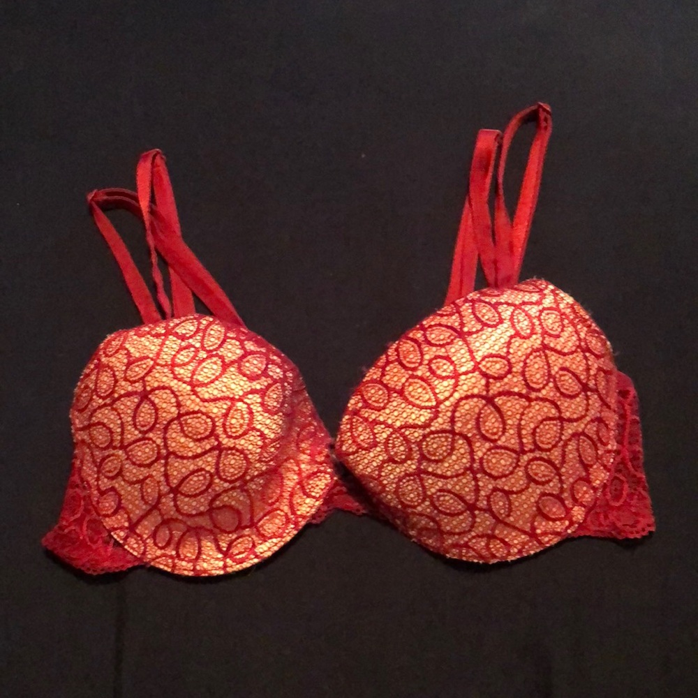 Red Strappy Bra!